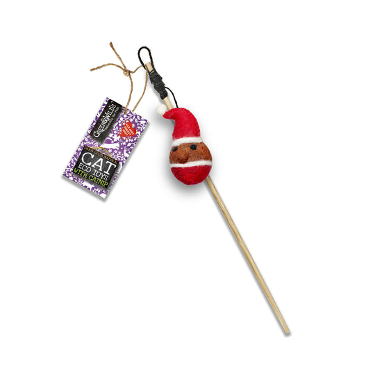 Santa Claws - Eco Cat Teaser Toy with Catnip