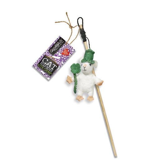 Murphy Mouse - Eco Cat Teaser Toy with Catnip