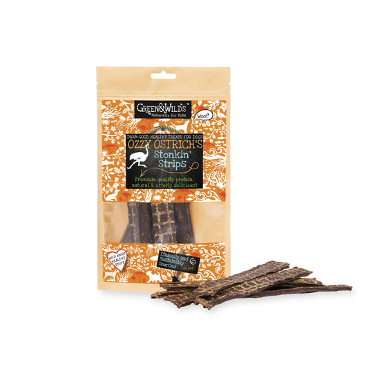 Ozzy Ostrich's Stonkin' Strips, 100g