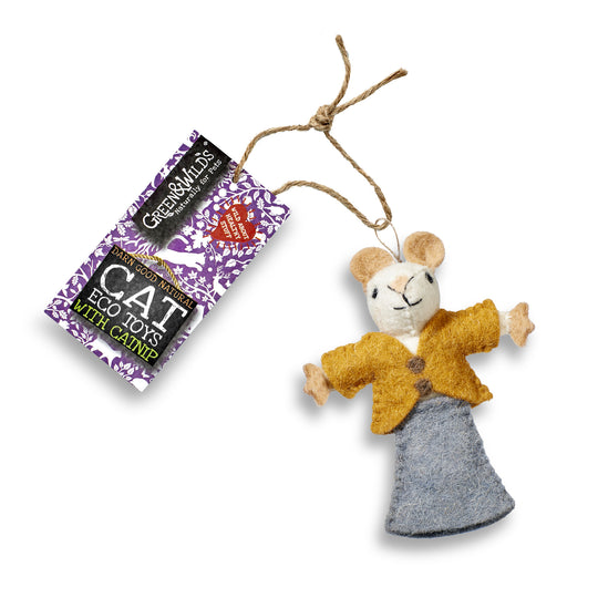 Nanny Mouse - Eco Cat Toy with Catnip