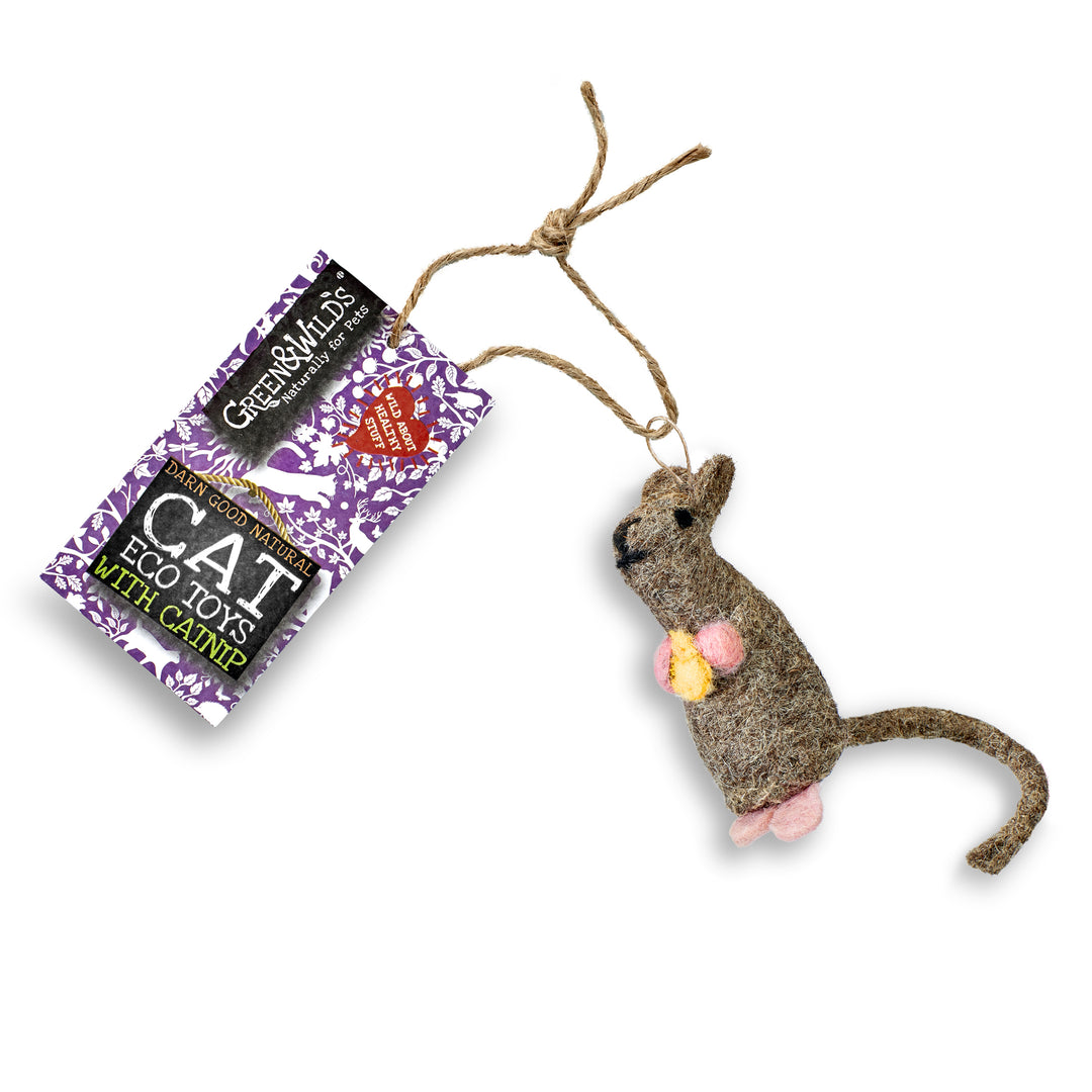 Baby Belle Mouse Eco Cat Toy with Catnip – Green and Wilds Retail