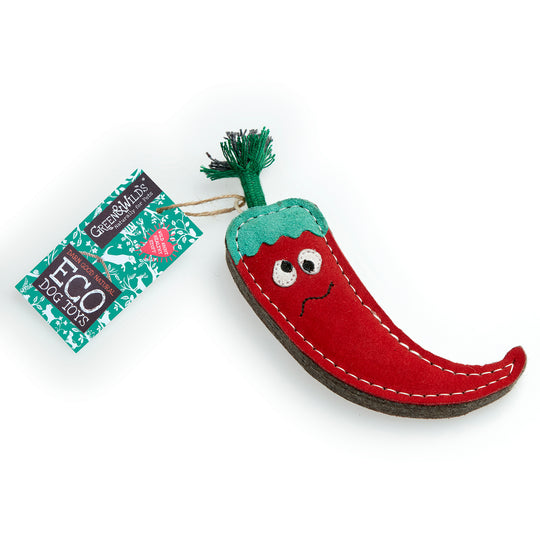 Chad the Red Hot Chilli Pepper, Eco Dog Toy